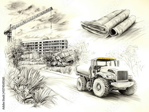 Construction sketch: An inf...