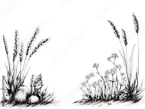 Plant sketch: A detailed re...