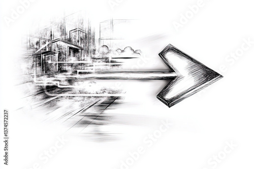 sketchy arrow
