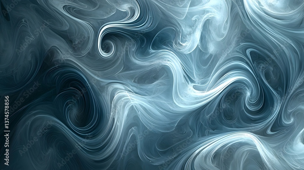 Ethereal Blue and White Swirling Abstract Background Design Ethereal Blue and White Swirling Abstract Background Design