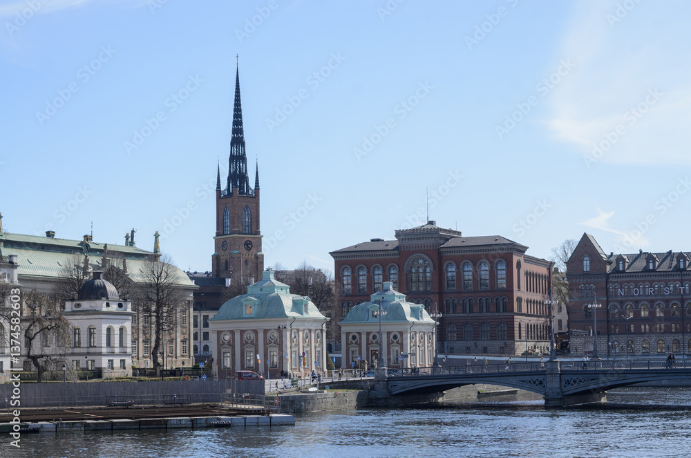view of the old town in stockholm view of the old town in stockholm