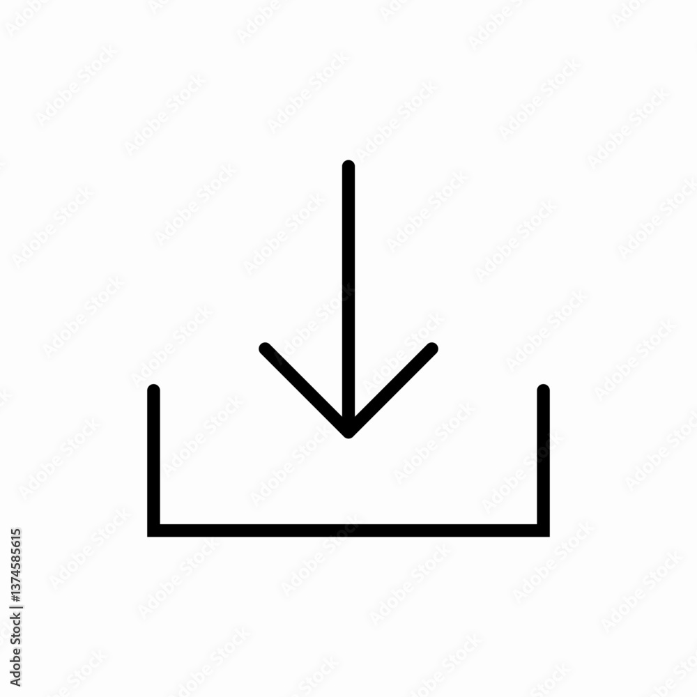 Download arrow icon vector sign Download arrow icon vector sign