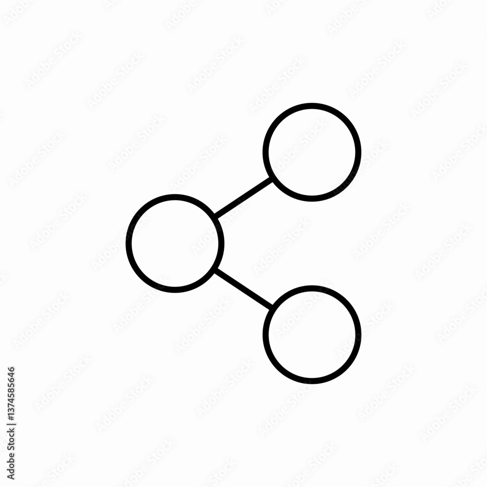 Share network icon vector sign Share network icon vector sign