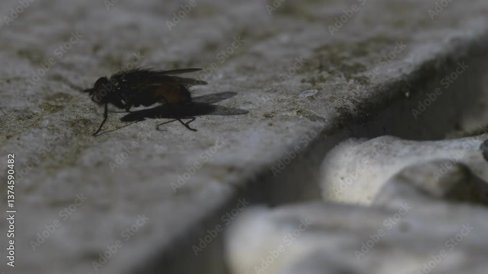 How a house fly walks in extreme slow motion, 1000fps How a house fly walks in extreme slow motion, 1000fps