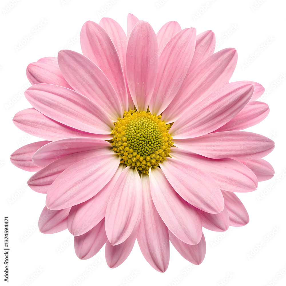 Pink Gerber Daisy isolated on white background Pink Gerber Daisy isolated on white background