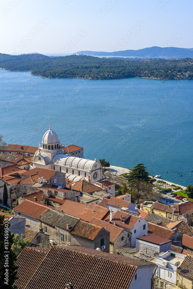 Obraz premium UNESCO Weltkulturerbe Kathedrale des heiligen Jakob, Katedrala s