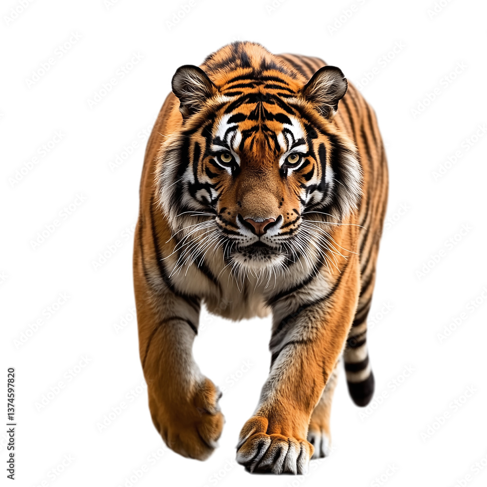 Fototapeta premium tiger isolated on a transparent background