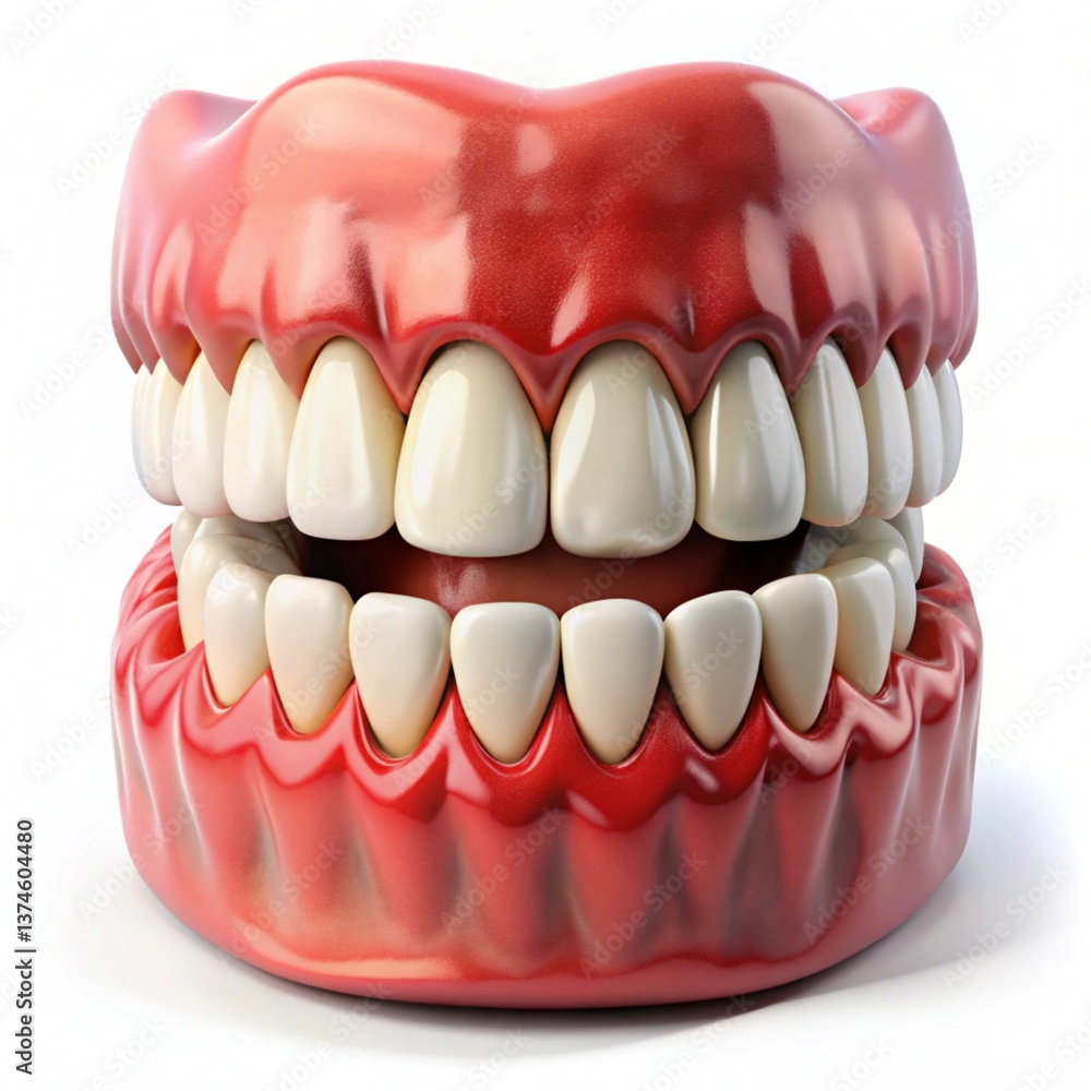 Obraz premium teeth isolated on white