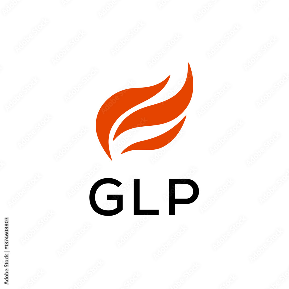 Obraz premium GLT Letter Initial Logo Design Template Vector Illustration
