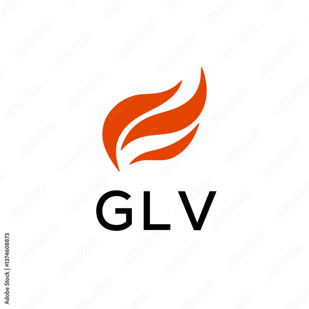 Obraz premium GLV Letter Initial Logo Design Template Vector Illustration