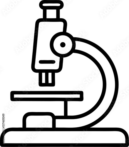 vector microscope icon