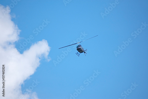 helicopter in flight