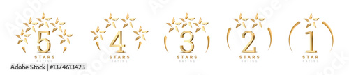 Star rating. star Symbol or emblem. vector illustration