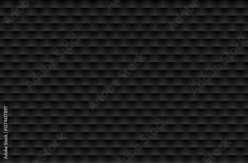 Dark Abstract 3D Geometric Pattern Background with Repeating Hex Texture
