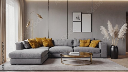 Cozy living space with comfortable seating and surface for socializing or relaxation