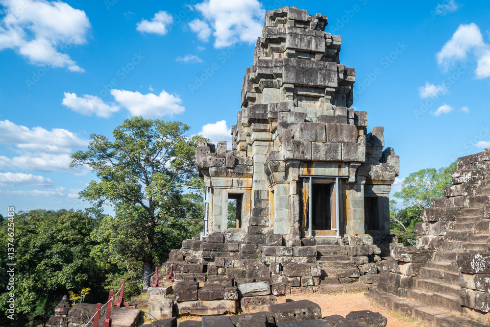 Fototapeta premium Ta-Keo Temple, Angkor Wat, ancient temples, Khmer civilization, Cambodia