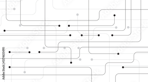connection concept connected dots design