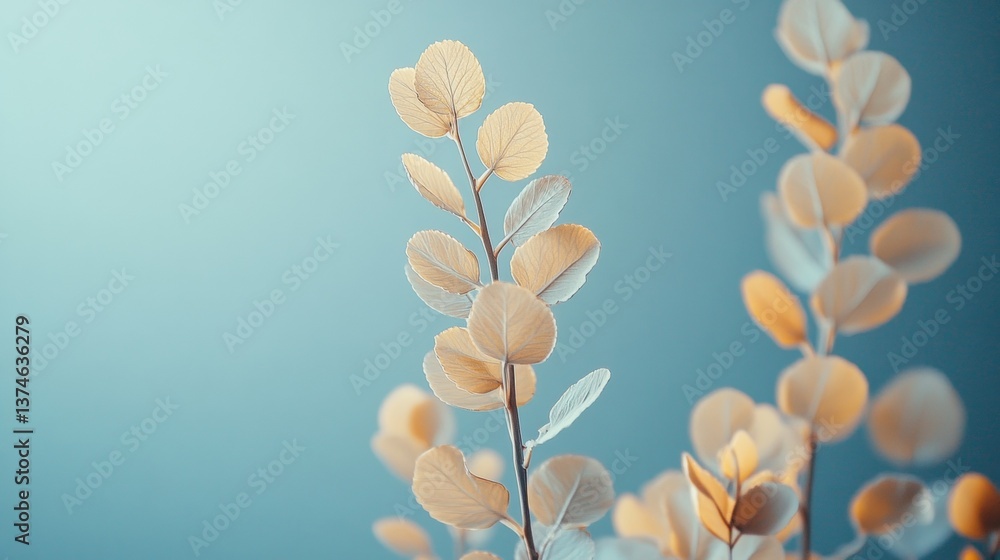 Floral abstract background in pastel hues