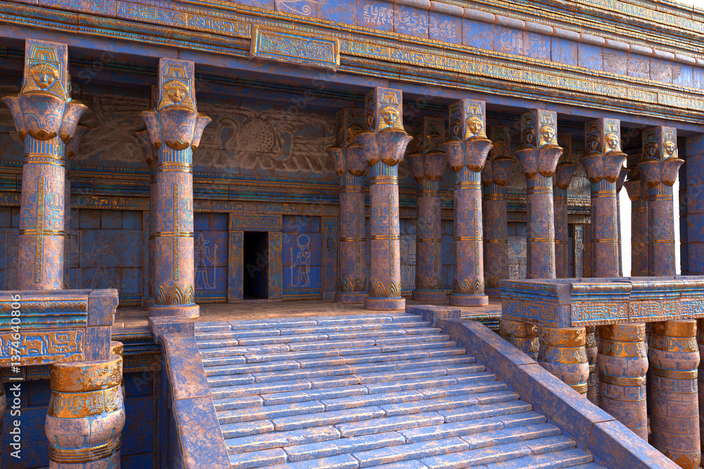 Fototapeta premium Ancient Egyptian Temple