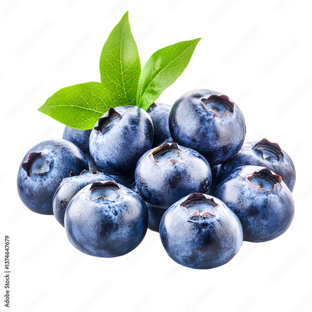 Obraz premium Juicy Blueberries Freshly Picked Delicious Summer Treat