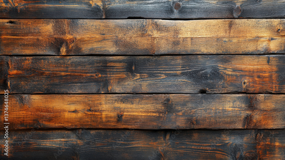 Naklejka premium Flat plank of old wood.