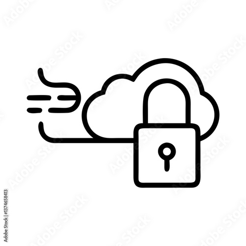 Wind Padlock Icon