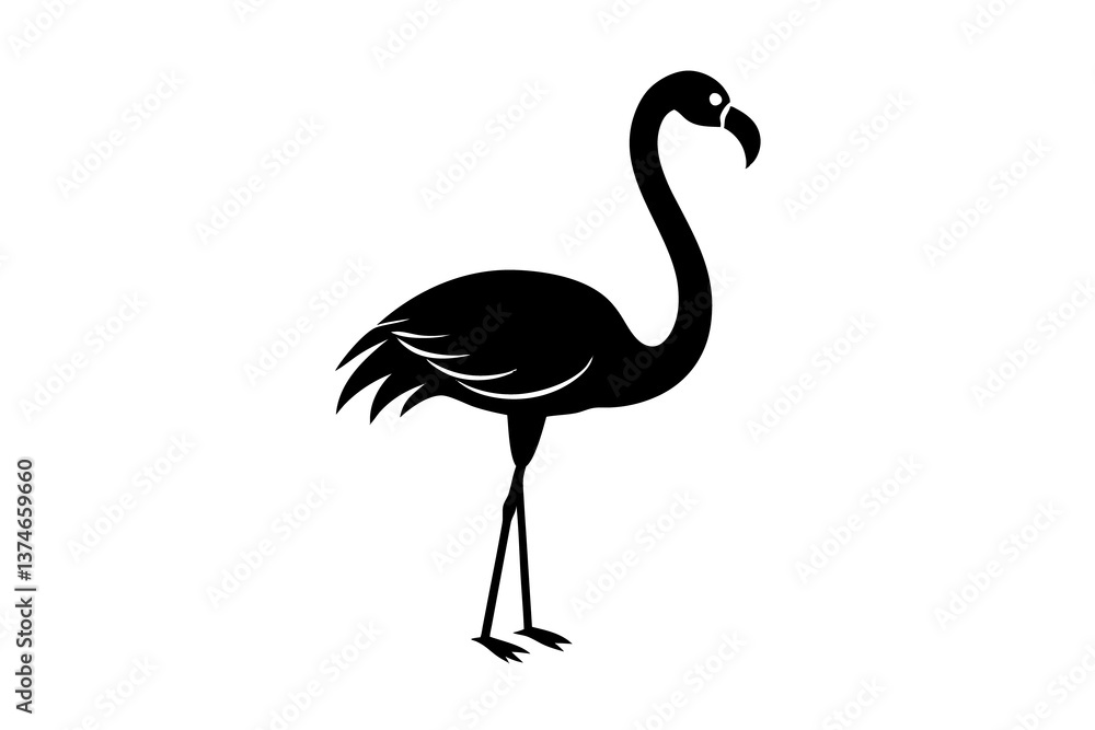 Fototapeta premium illustration of a flamingo
