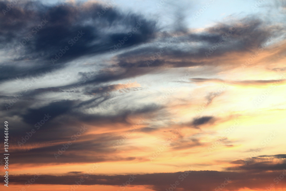 Fototapeta premium Backkground with beautiful colorful clouds