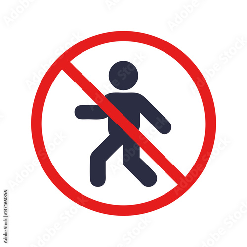 No Trespassing Symbol Sign for Security Awareness  