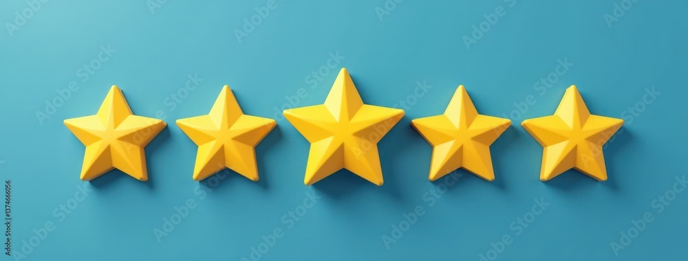 Five Yellow Stars - Customer Rating Feedback. Ideal for customer review websites, quality rating advertisements, service feedback graphics, marketing achievement designs Five Yellow Stars - Customer Rating Feedback. Ideal for customer review websites, quality rating advertisements, service feedback graphics, marketing achievement designs