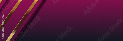 Abstract gradient background with diagonal stripes and gold accents