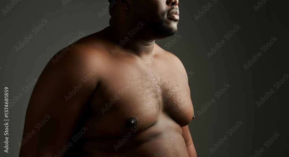 Shirtless man standing in moody studio light, body captured in raw honest form, body reflecting quiet confidence, body rejecting outdated ideals, body celebrated through real masculine presence
Shirtless man standing in moody studio light, body captured in raw honest form, body reflecting quiet confidence, body rejecting outdated ideals, body celebrated through real masculine presence