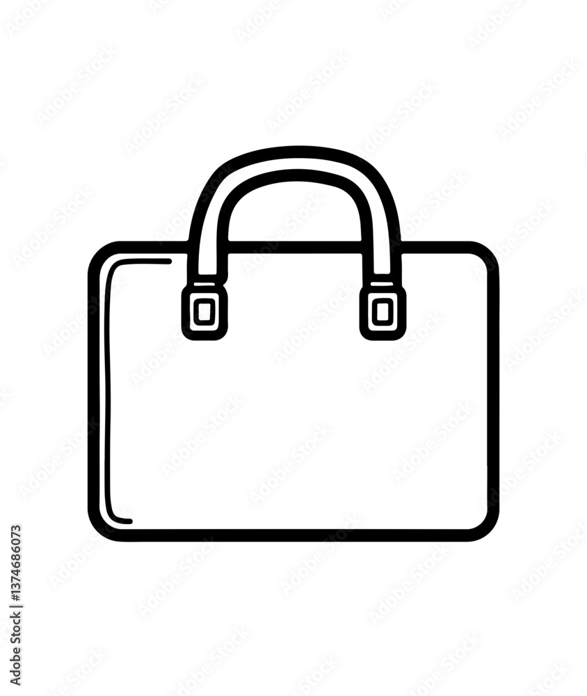 Simple Briefcase Icon with Clean Line Art Design
Simple Briefcase Icon with Clean Line Art Design