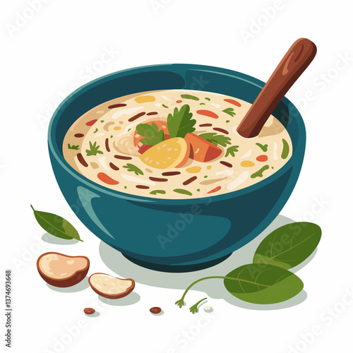 Creamy Wild Rice Soup with Herbs and Citrus