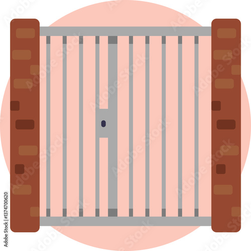 Jail Cell: A small, enclosed room with bars used for detaining individuals.