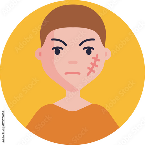 Convict: A figure indicating a person serving a sentence.