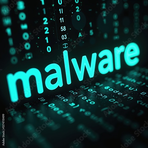 Obraz na płótnie malware is a type of software that can be used to attack computers and networks w salonie