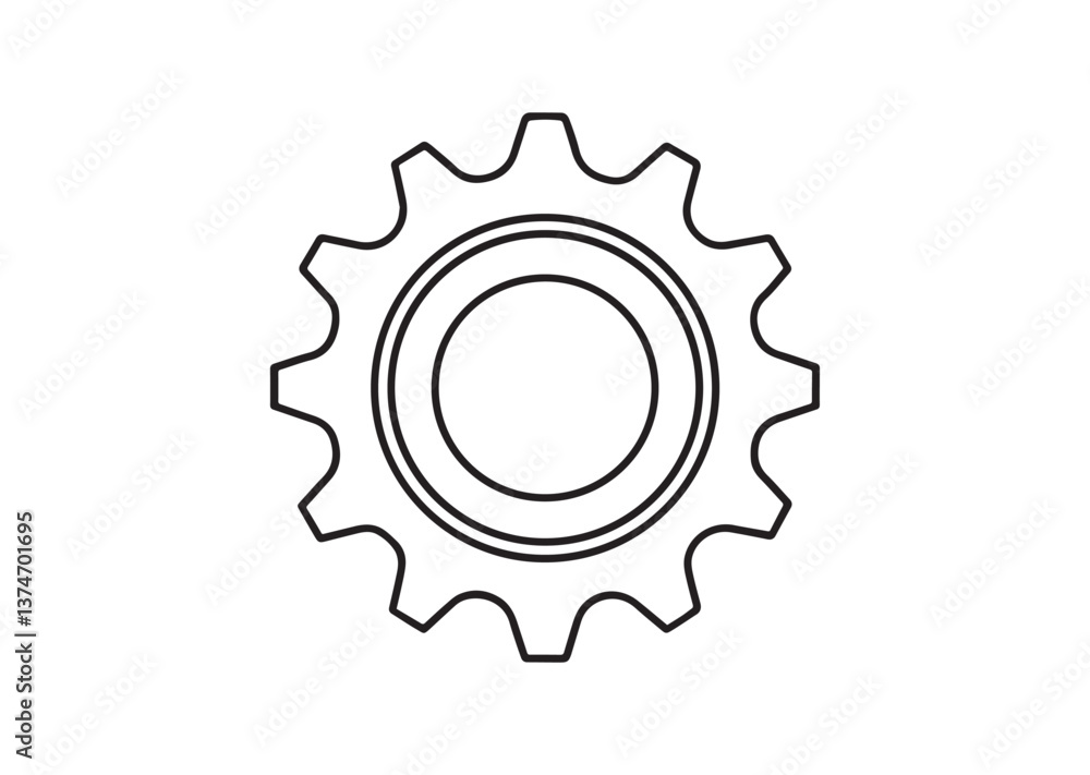 Gear silhouette Vector Gear silhouette Vector