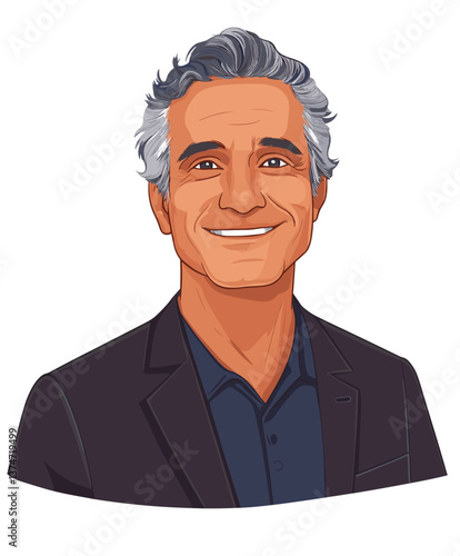 Middle-aged Hispanic man with relaxed demeanor enjoying a moment of leisure in casual attire