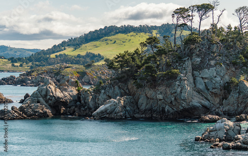 Rocky california coastline near Carmel california 