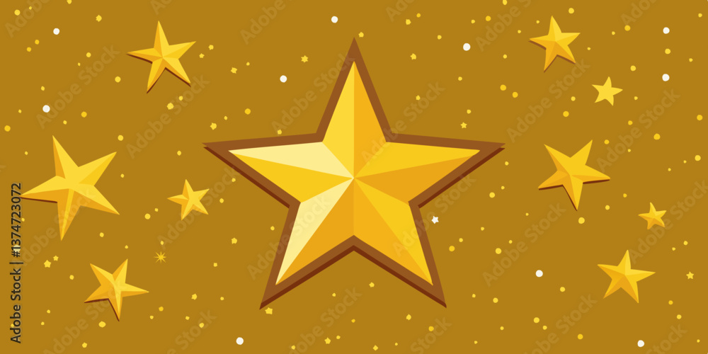 vector golden starry background vector golden starry background