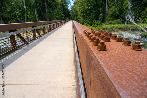 Obraz na płótnie Railroad Bridge Park in Sequim, WA w salonie
