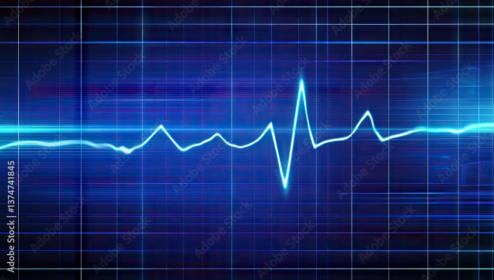 EKG or ECG heart rhythm graph EKG or ECG heart rhythm graph