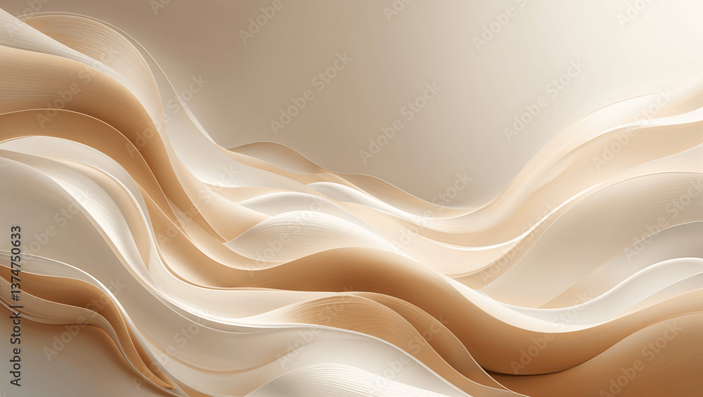 Elegant Abstract Beige and White Waves for Minimalist Design
Elegant Abstract Beige and White Waves for Minimalist Design