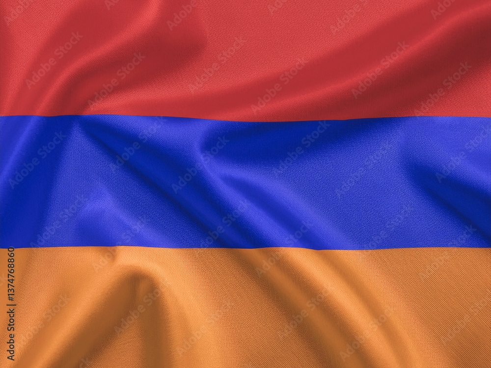Fototapeta premium waving flag of armenia