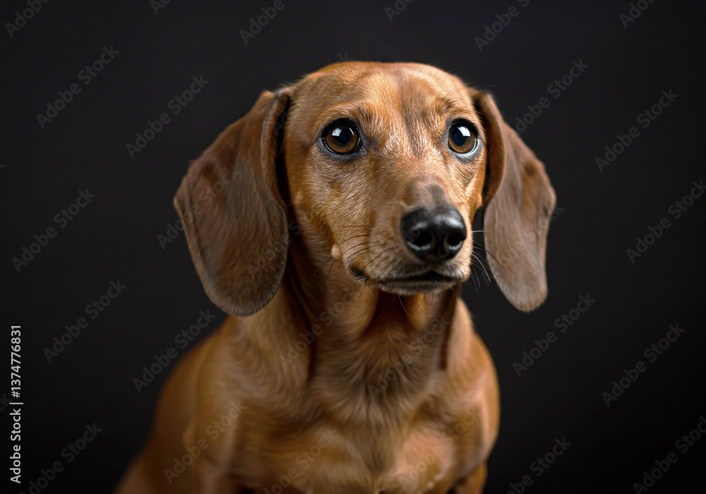 portrait of a dachshund portrait of a dachshund
