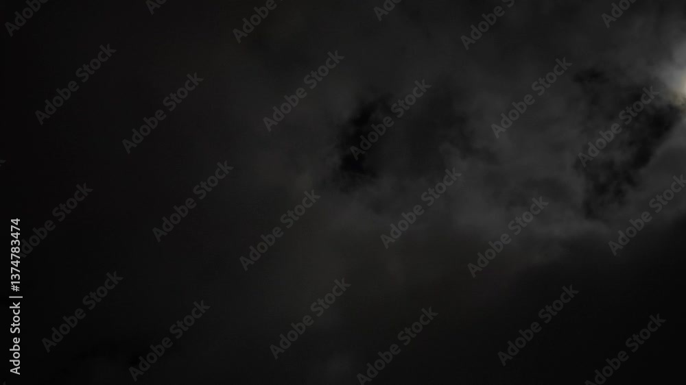 Stratocumulus cloud moving in the night Stratocumulus cloud moving in the night