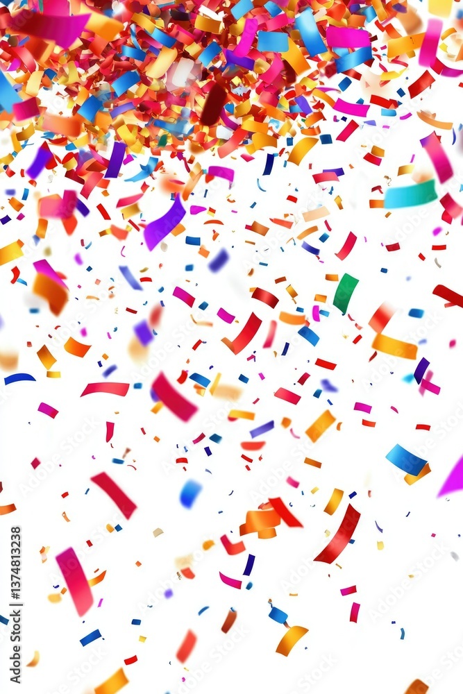 Spectacular celebration with vibrant confetti in the air. Perfect for birthday, New Year's Eve or any festive event. Spectacular celebration with vibrant confetti in the air. Perfect for birthday, New Year's Eve or any festive event.