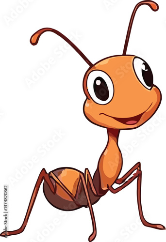  a illustrator vector ants with a white backround