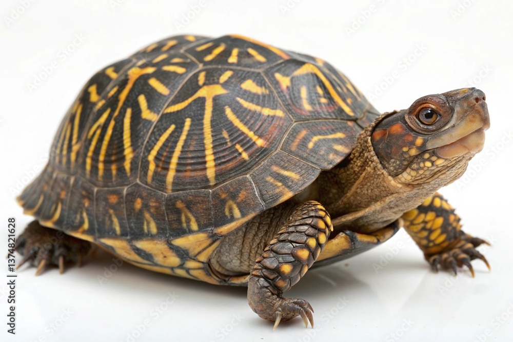 eastern box turtle isolated on white background eastern box turtle isolated on white background